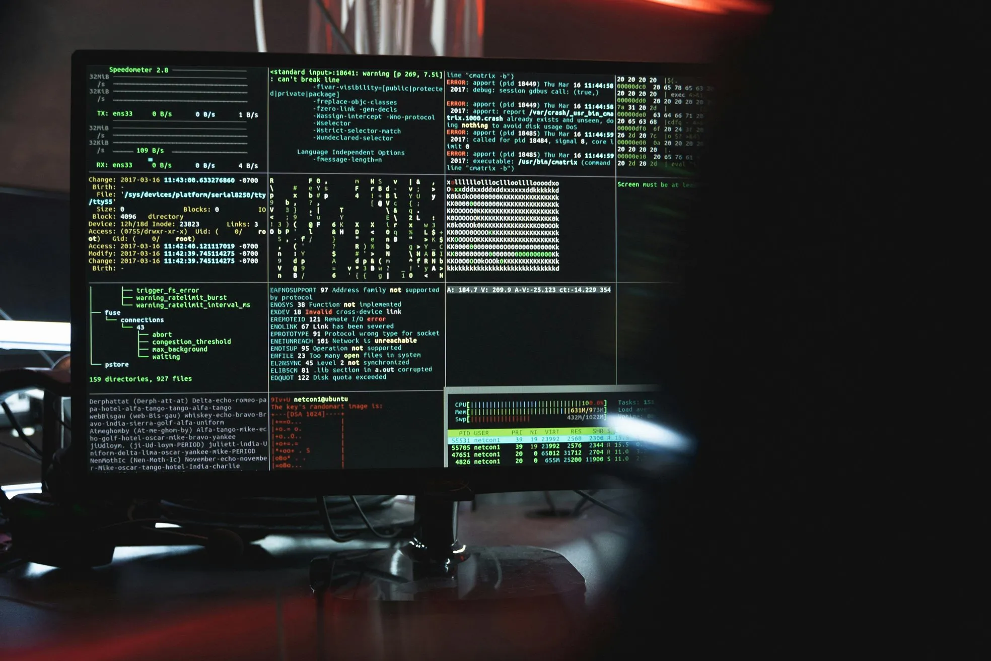 Programmcode auf einem Bildschirm